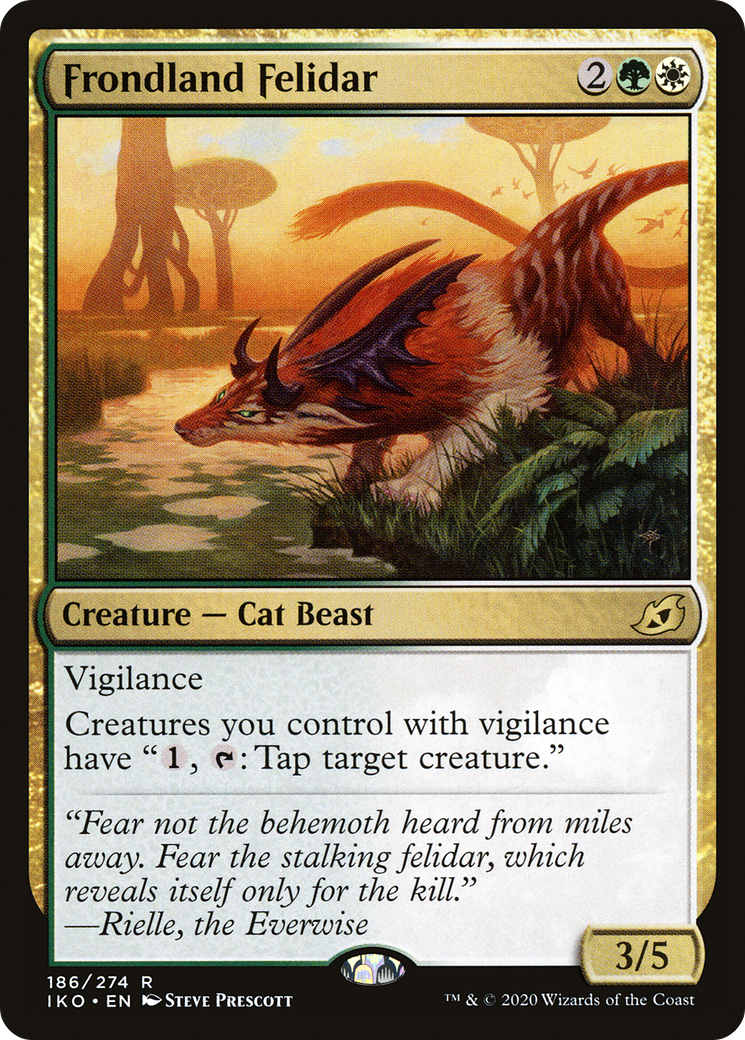 Frondland Felidar (186) Foil - Ikoria: Lair of Behemoths