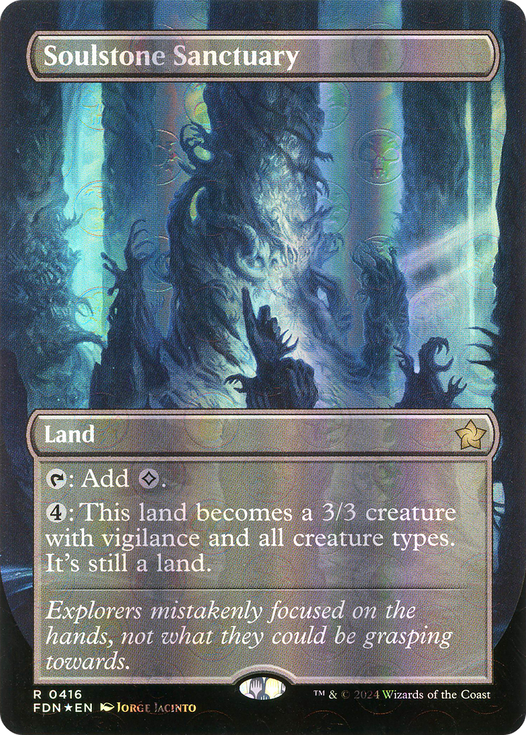 Soulstone Sanctuary (Borderless) (Mana Foil) (416) Foil - Foundations