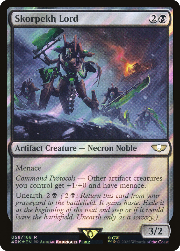 Skorpekh Lord (058) Surge Foil - Warhammer 40,000 Commander