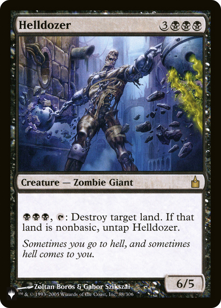 Helldozer (RAV-88) - The List