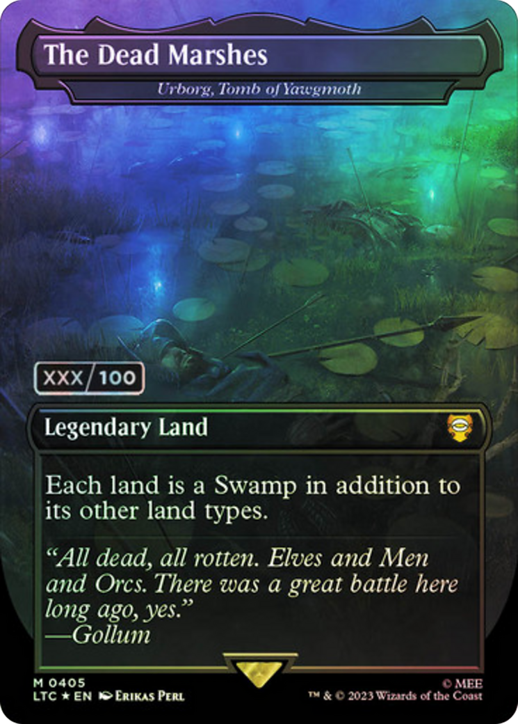 The Dead Marshes – Urborg, Tomb of Yawgmoth (Serial Numbered) (405) Foil - Tales of Middle-earth Commander