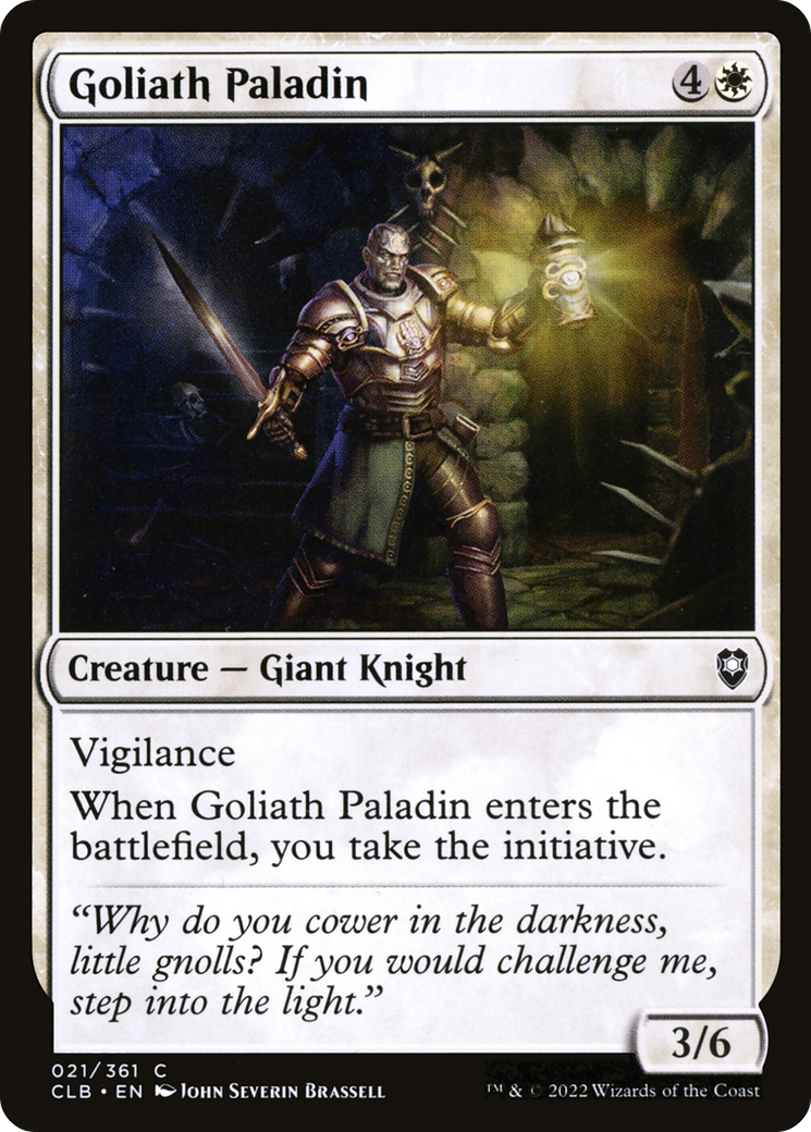 Goliath Paladin (021) - Commander Legends: Battle for Baldur's Gate