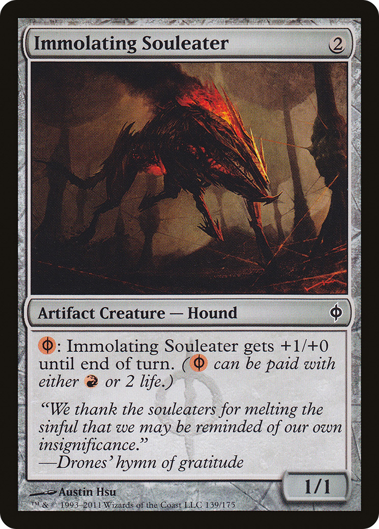 Immolating Souleater (139) Foil - New Phyrexia