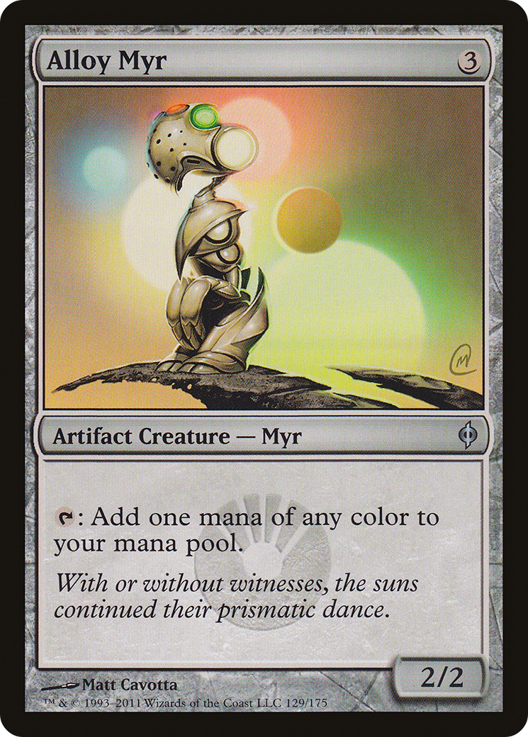 Alloy Myr (129) Foil - New Phyrexia