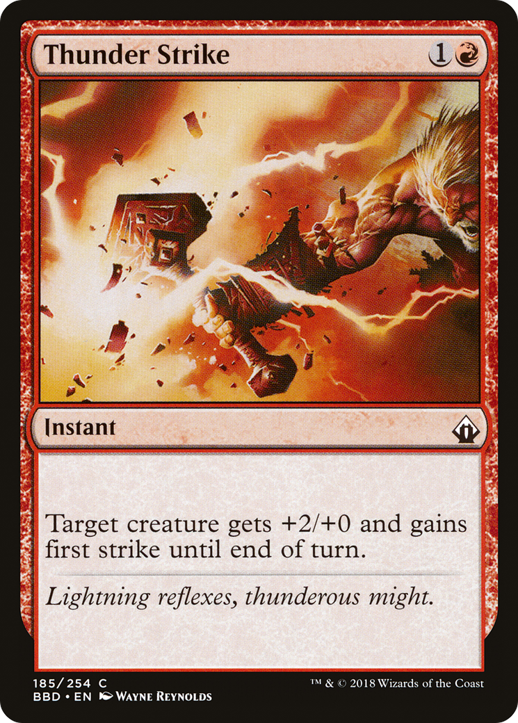 Thunder Strike (185) Foil - Battlebond