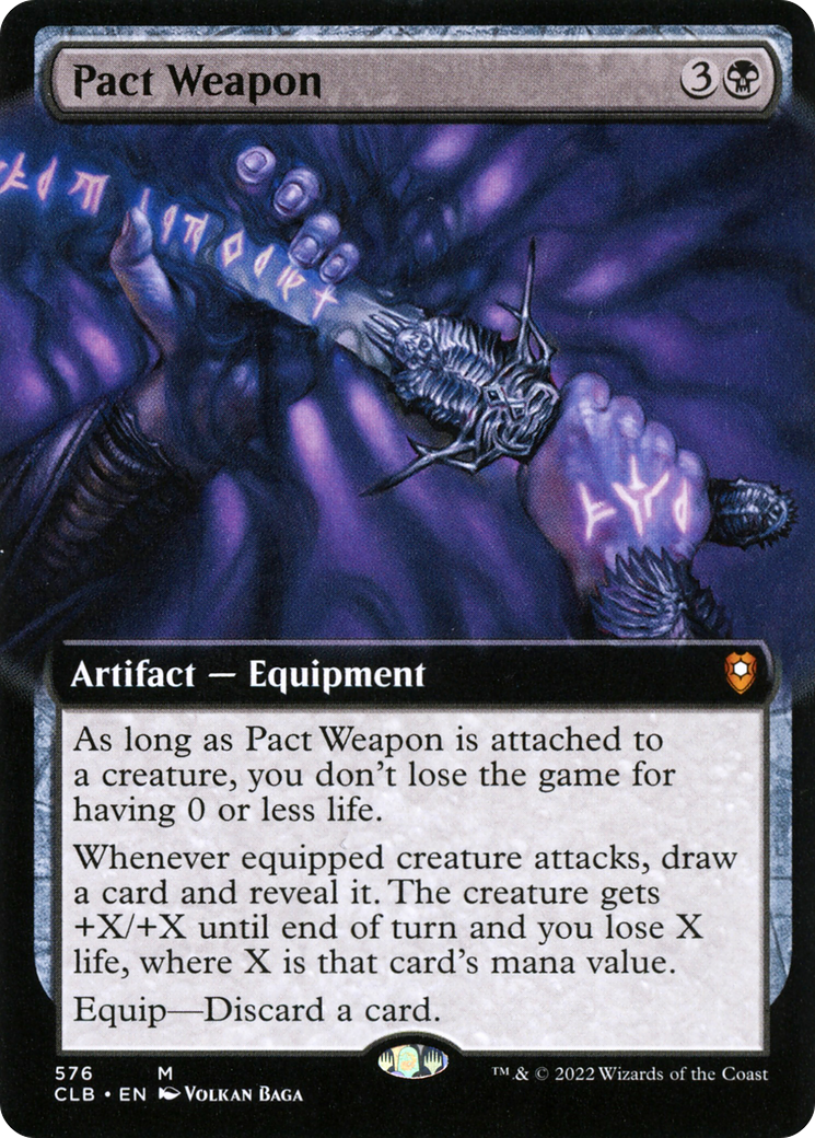 Pact Weapon (Extended Art) (576) Foil - Commander Legends: Battle for Baldur's Gate