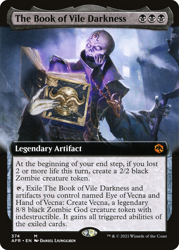 The Book of Vile Darkness (Extended Art) (374) Foil - Adventures in the Forgotten Realms