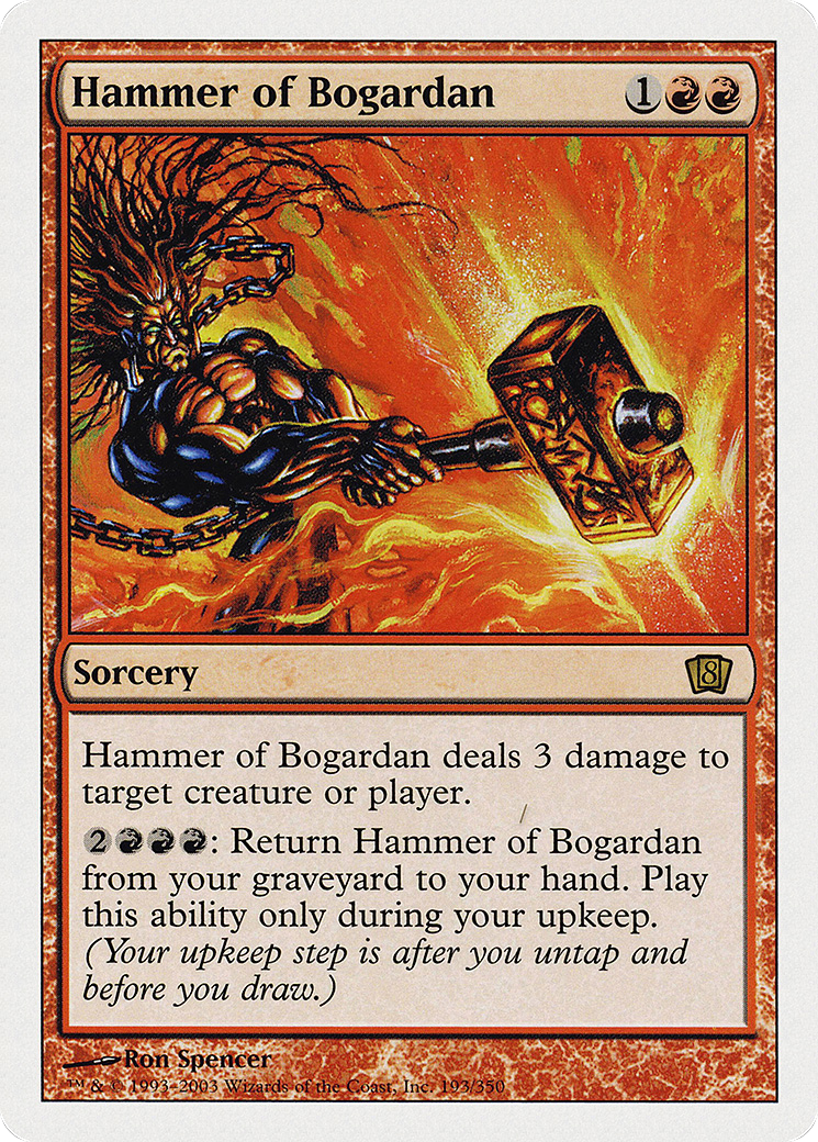 Hammer of Bogardan (193) Foil - Eighth Edition
