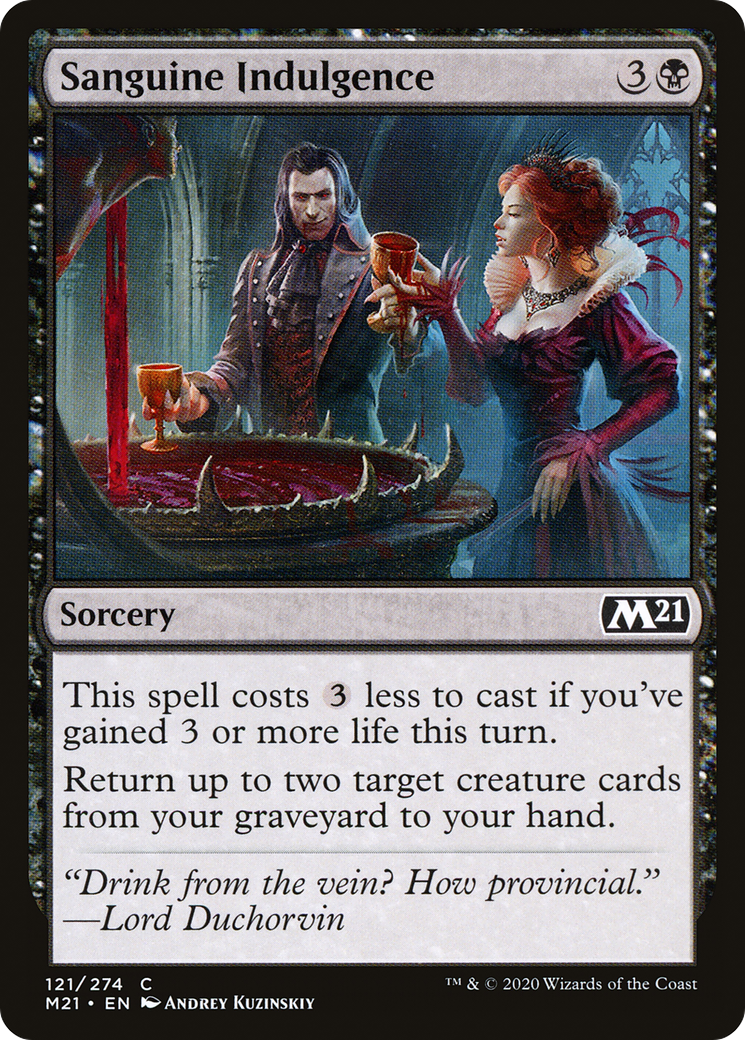 Sanguine Indulgence (121) Foil - Core Set 2021