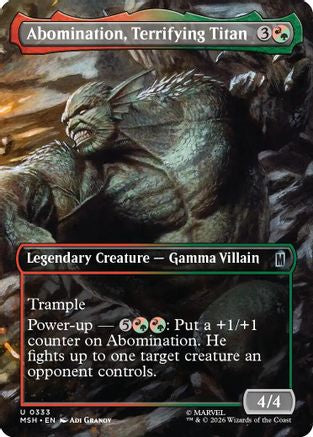 Abomination, Terrifying Titan (Borderless) (333) - Marvel Super Heroes