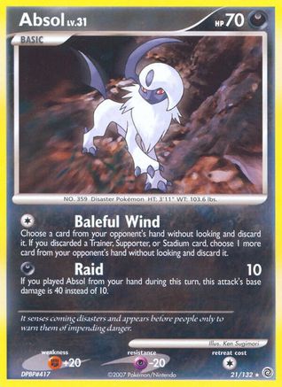 Absol (21) Reverse Holofoil - Secret Wonders