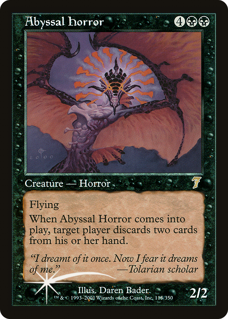 Abyssal Horror (115) Foil - Seventh Edition