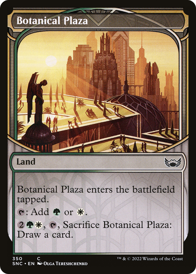 Botanical Plaza (Showcase) (350) Foil - Streets of New Capenna