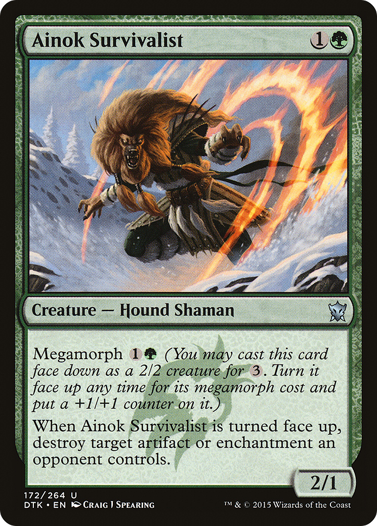 Ainok Survivalist (172) Foil - Dragons of Tarkir