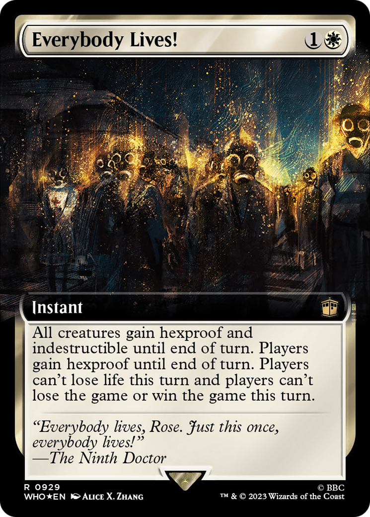 Everybody Lives! (Extended Art) (929) Foil - Doctor Who