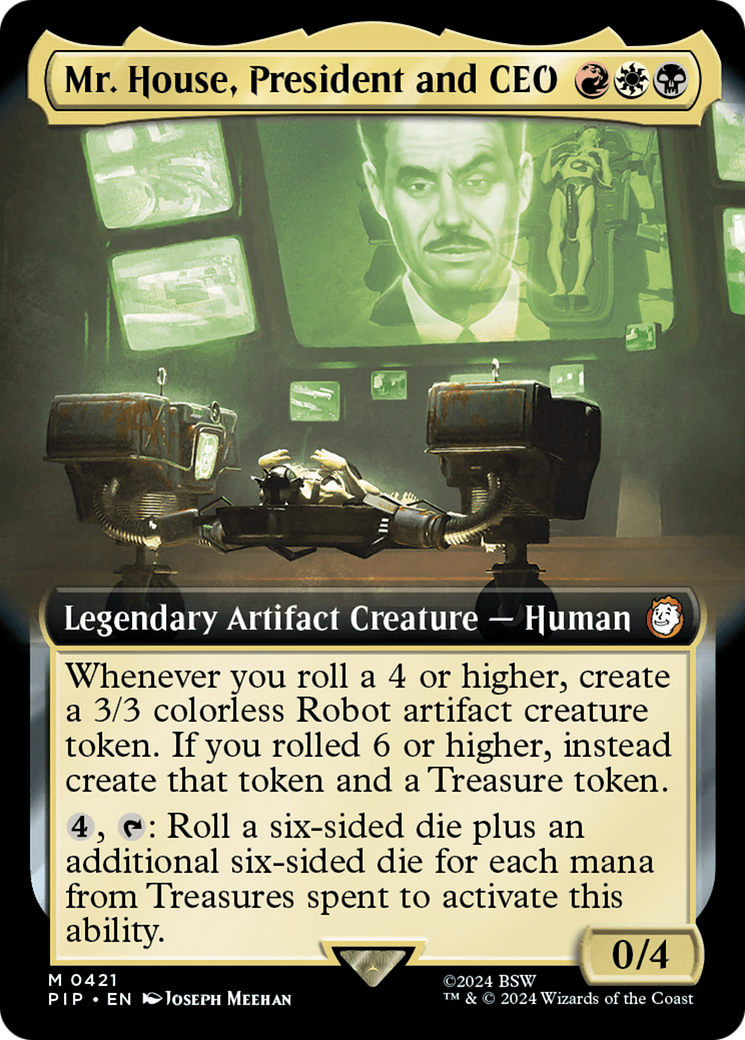 Mr. House, President and CEO (Extended Art) (421) Foil - Fallout