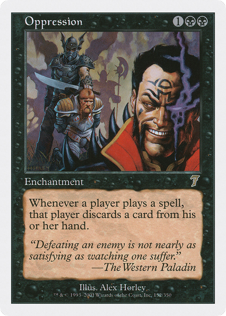 Oppression (152) Foil - Seventh Edition