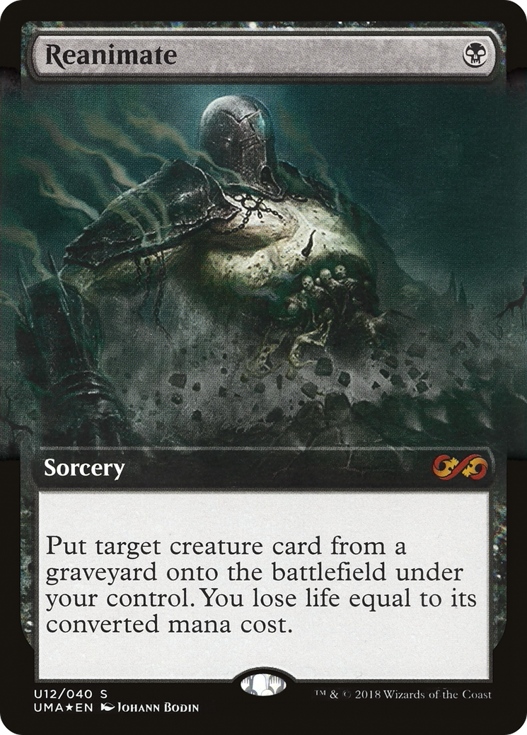 Reanimate (Extended Art) (U12) Foil - Ultimate Box Topper