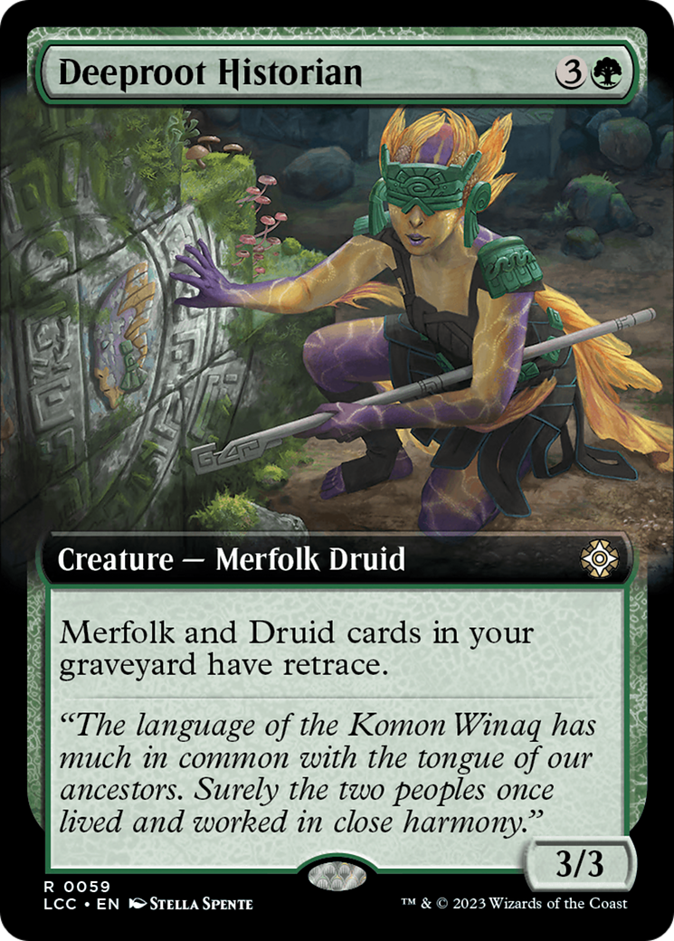 Deeproot Historian (Extended Art) (059) - The Lost Caverns of Ixalan Commander