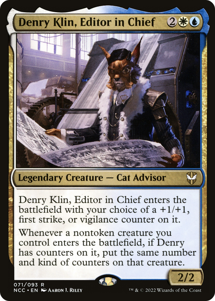 Denry Klin, Editor in Chief (071) - New Capenna Commander