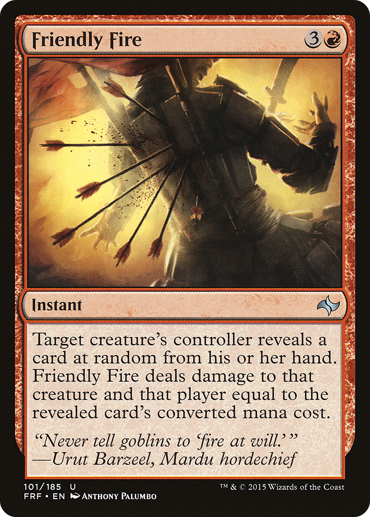 Friendly Fire (101) Foil - Fate Reforged
