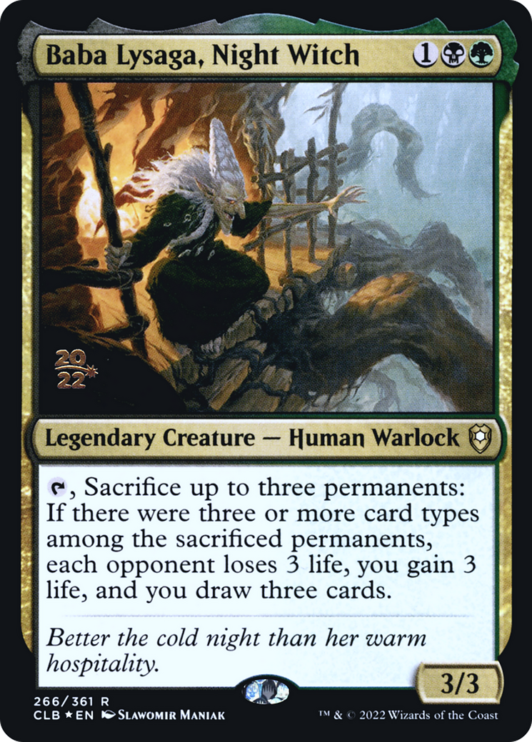 Baba Lysaga, Night Witch (266s) Foil - Battle for Baldur's Gate Promos
