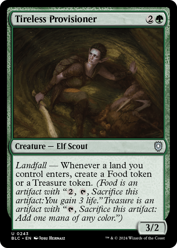 Tireless Provisioner (243) - Bloomburrow Commander