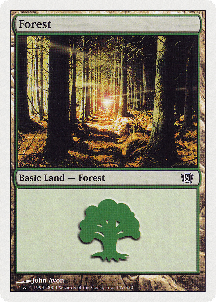 Forest (347) Foil - Eighth Edition