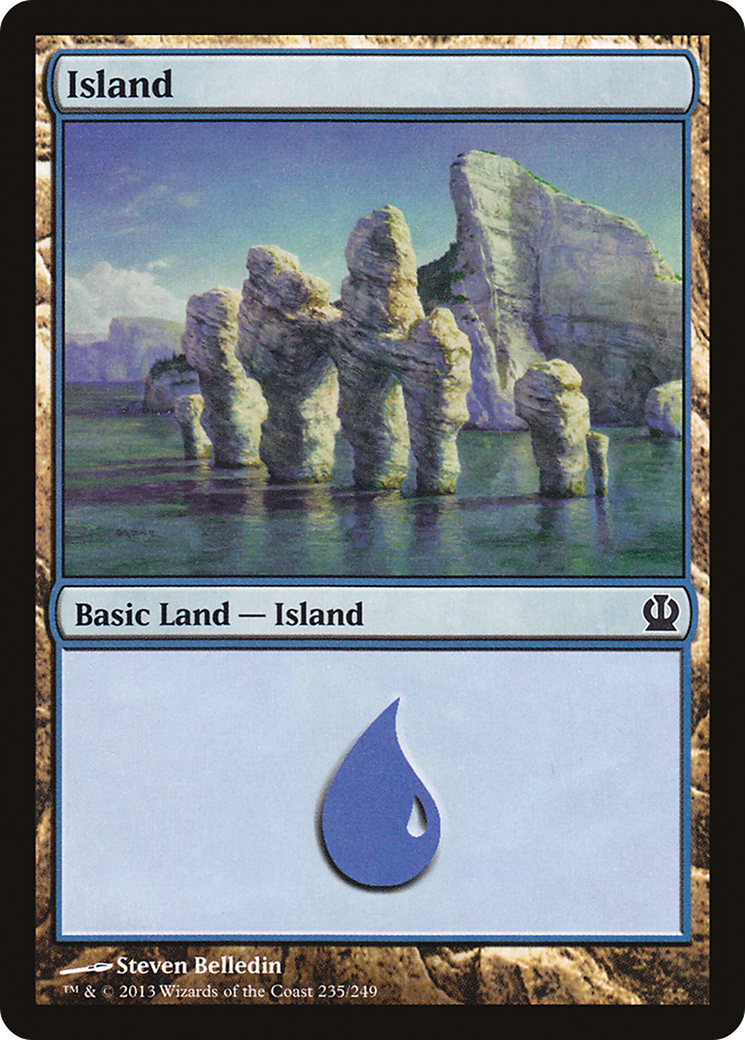 Island (235) Foil - Theros