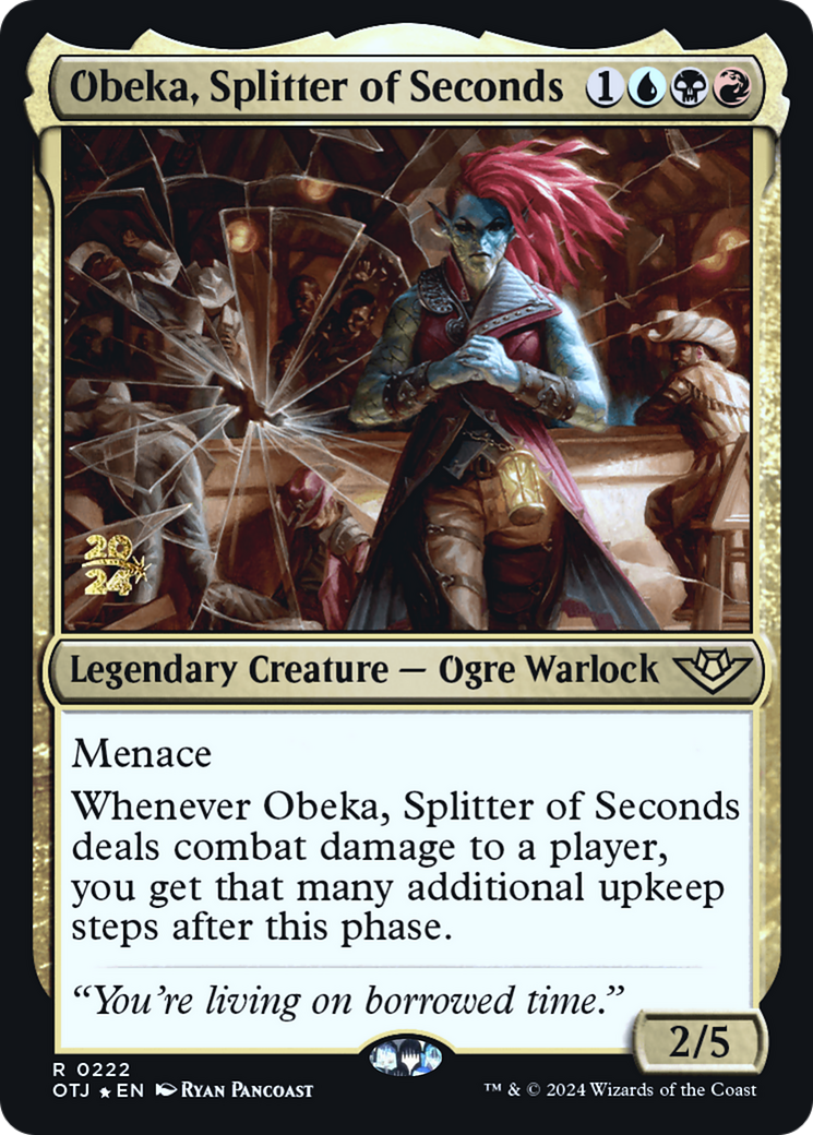 Obeka, Splitter of Seconds (222) Foil - Outlaws of Thunder Junction Promos