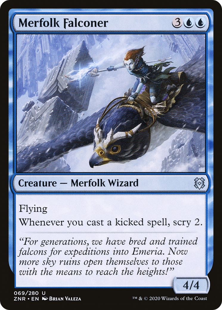 Merfolk Falconer (069) - Zendikar Rising