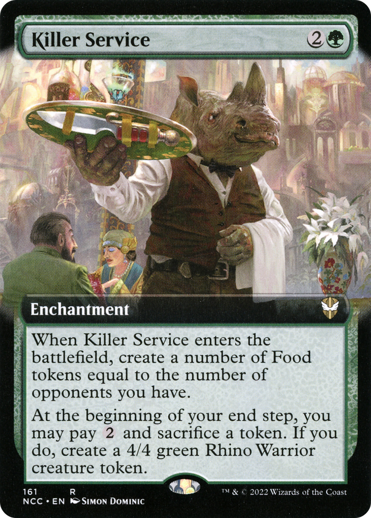 Killer Service (Extended Art) (161) - New Capenna Commander
