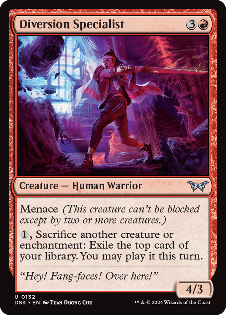 Diversion Specialist (132) Foil - Duskmourn: House of Horror