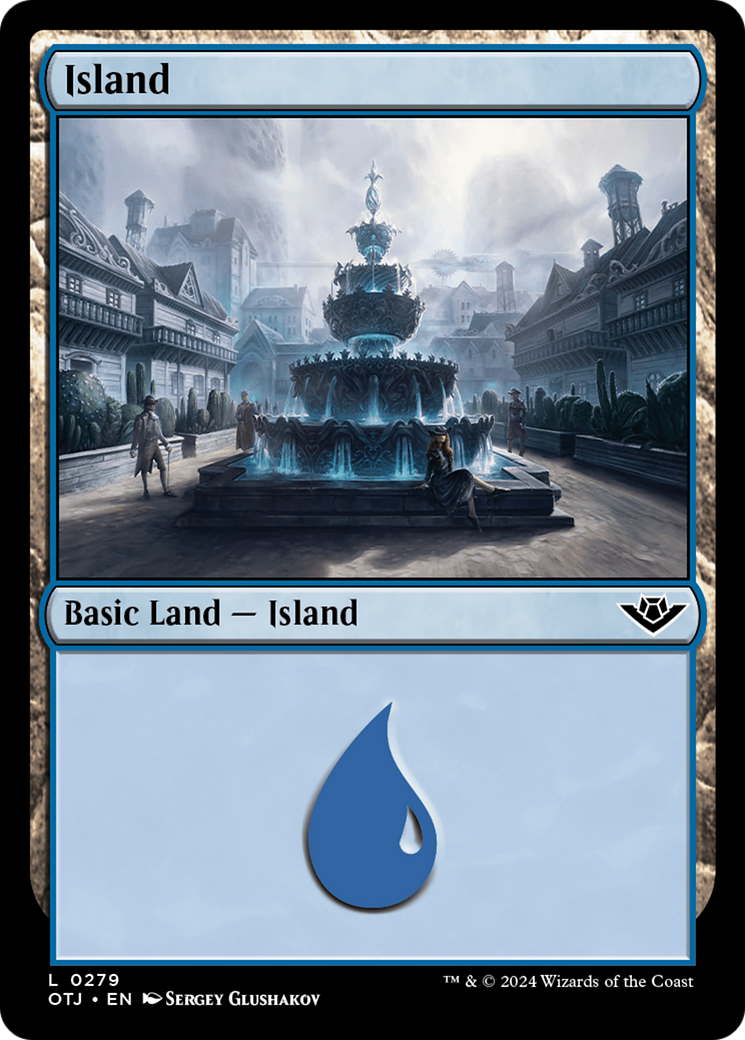 Island (279) Foil - Outlaws of Thunder Junction