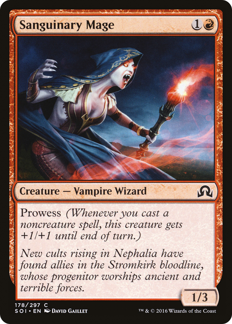 Sanguinary Mage (178) Foil - Shadows over Innistrad