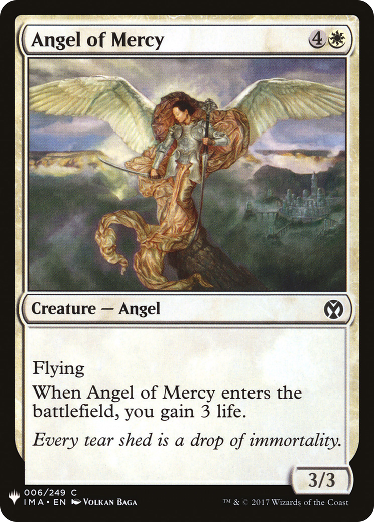 Angel of Mercy (IMA-6) - The List
