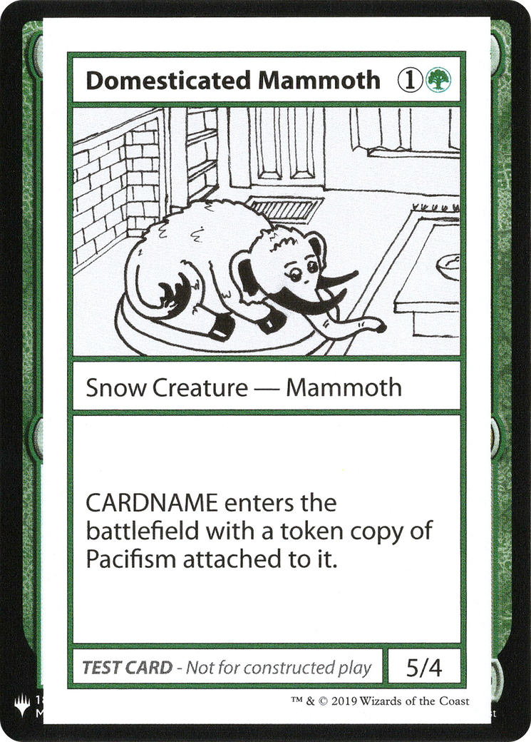 Domesticated Mammoth (072) - Mystery Booster Playtest Cards 2019