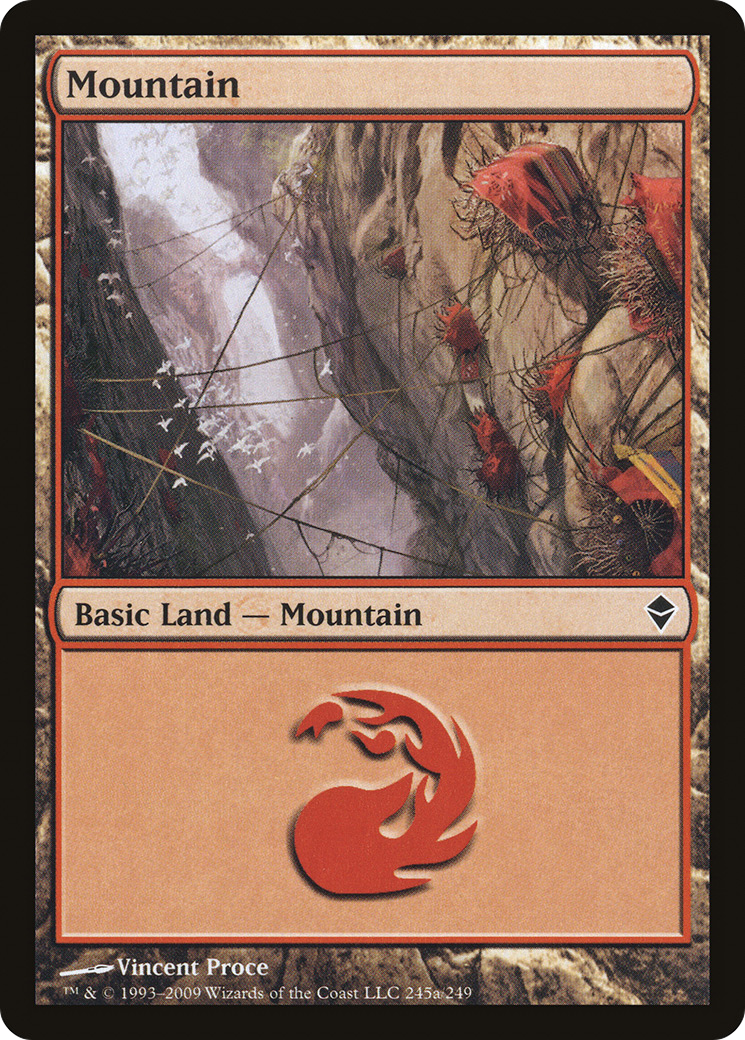 Mountain (245a) - Zendikar