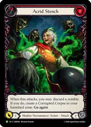 Acrid Stench (Micro Text) (GEM196) Rainbow Foil - GEM Pack