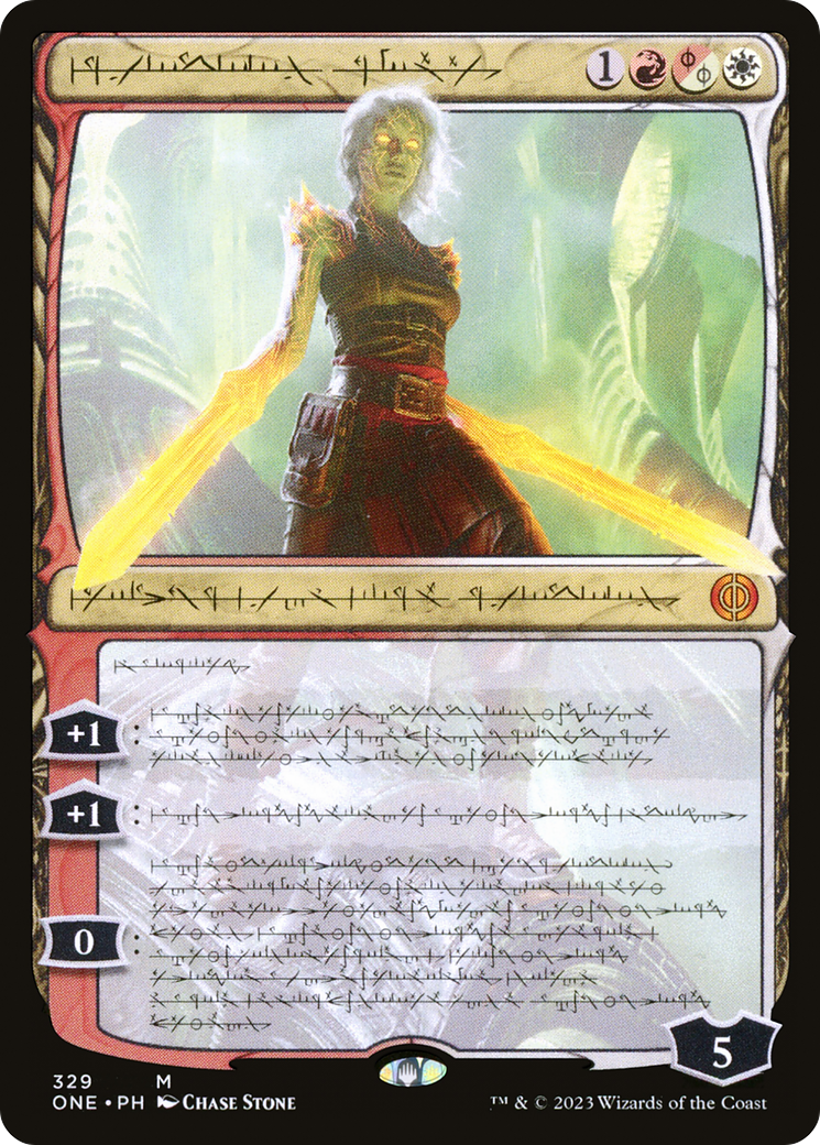 Nahiri, the Unforgiving (Phyrexian) (Showcase) (329) Foil - Phyrexia: All Will Be One