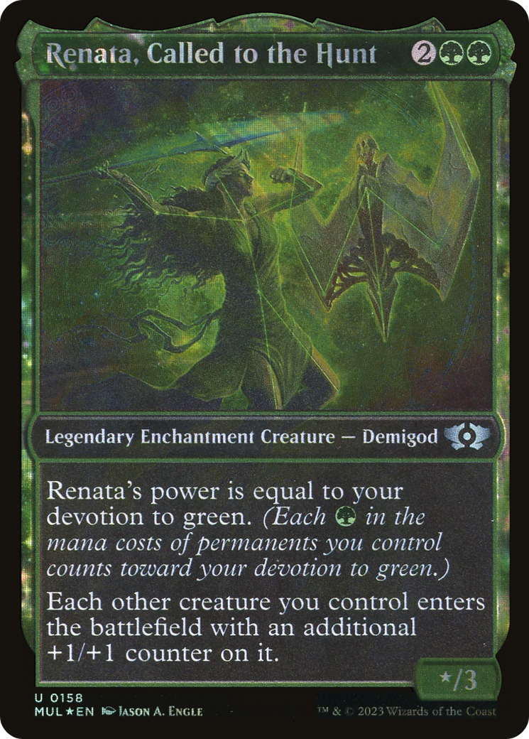 Renata, Called to the Hunt (Halo Foil) (Showcase) (158) Foil - Multiverse Legends