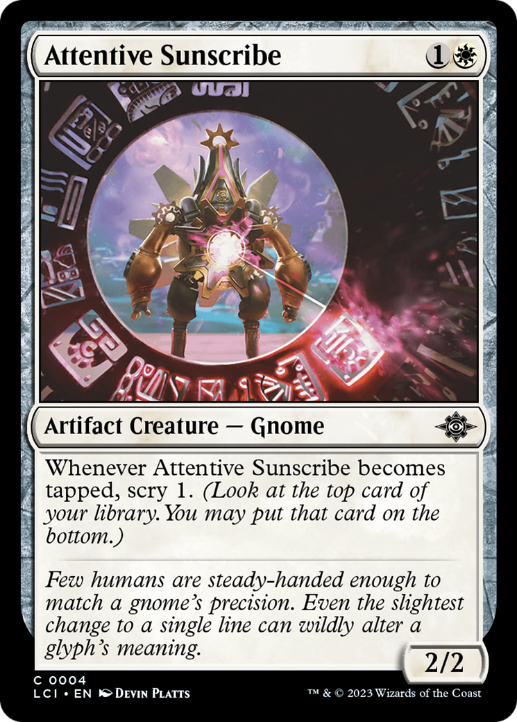 Attentive Sunscribe (004) Foil - The Lost Caverns of Ixalan
