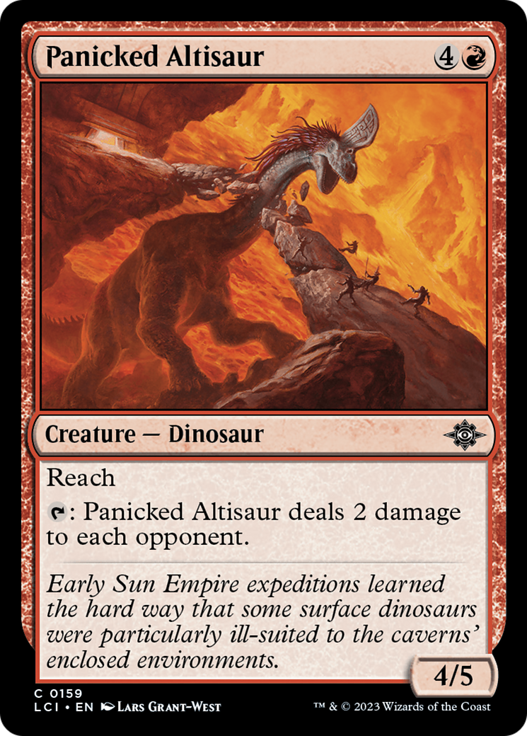 Panicked Altisaur (159) Foil - The Lost Caverns of Ixalan
