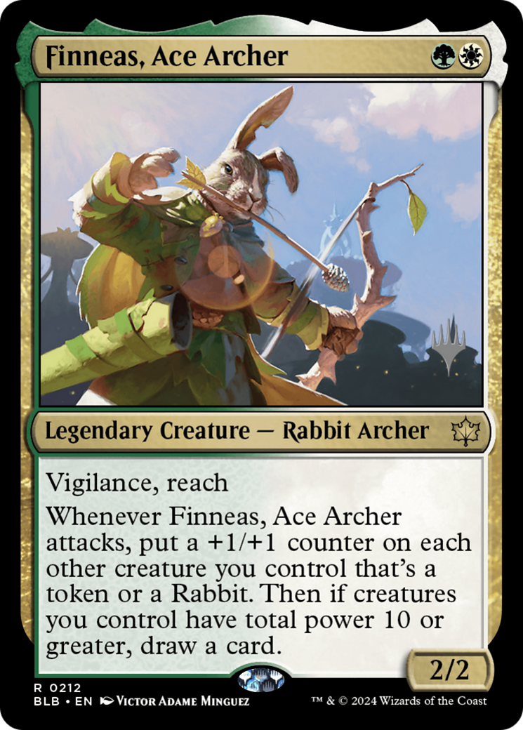 Finneas, Ace Archer (212) Foil - Bloomburrow Promos