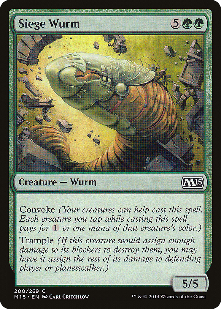 Siege Wurm (200) Foil - Magic 2015