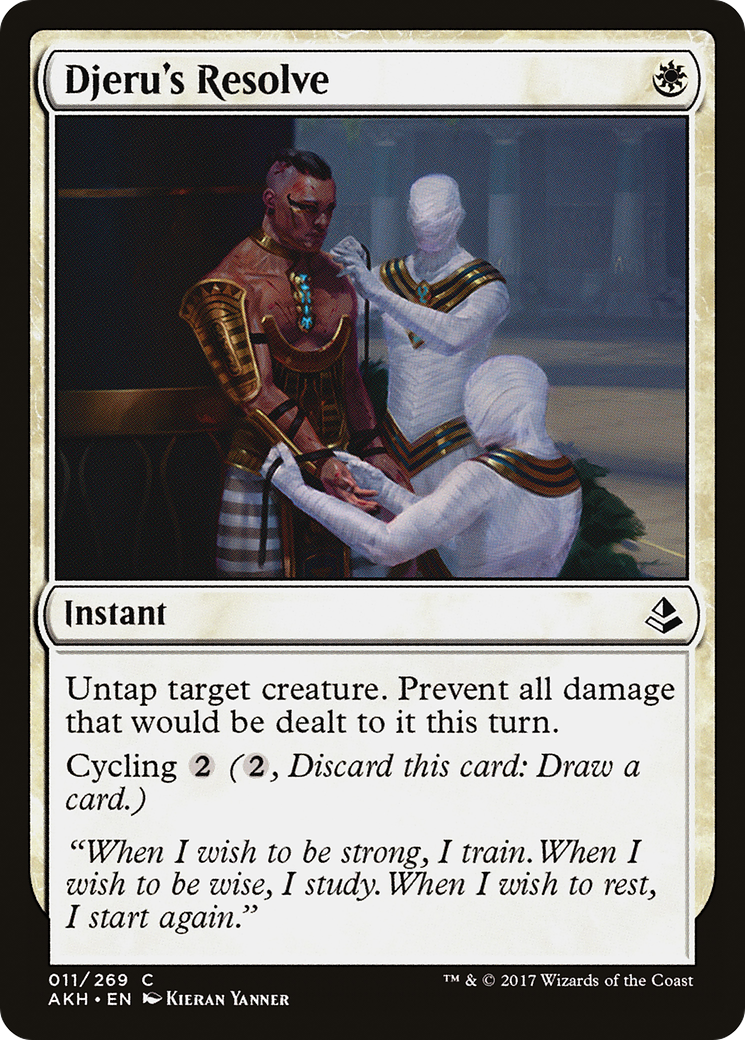 Djeru's Resolve (011) Foil - Amonkhet