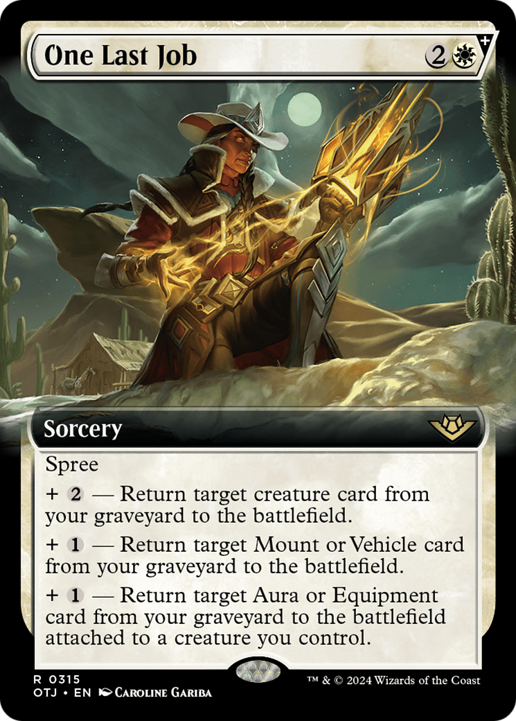 One Last Job (Extended Art) (315) Foil - Outlaws of Thunder Junction