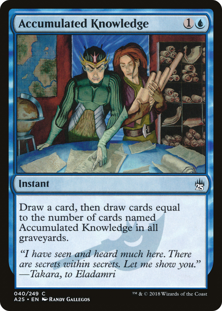 Accumulated Knowledge (040) Foil - Masters 25
