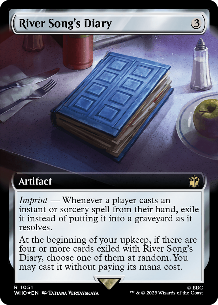 River Song's Diary (Extended Art) (Surge Foil) (Extended Art) (1051) Foil - Doctor Who