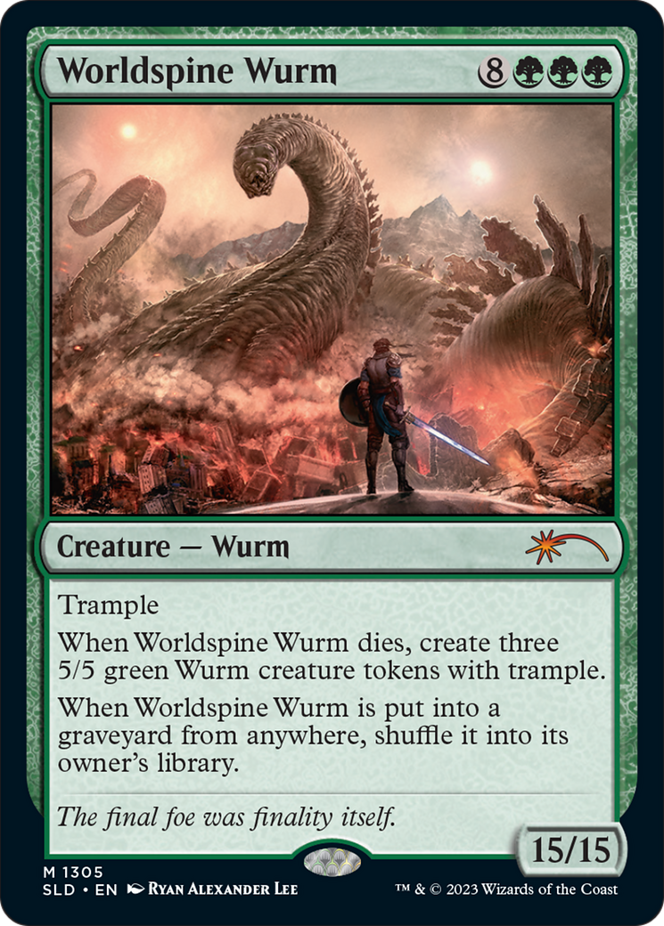 Worldspine Wurm (1305) Foil - Secret Lair Drop